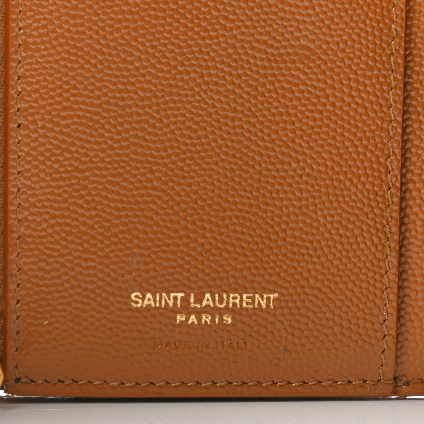 Grain De Poudre Matelasse Chevron Small Monogram Envelope Wallet Natural Dark