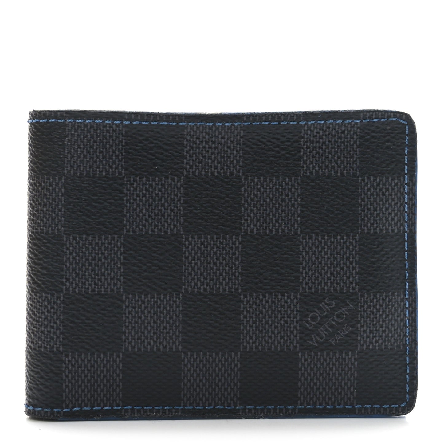 Damier Graphite Slender Wallet Blue