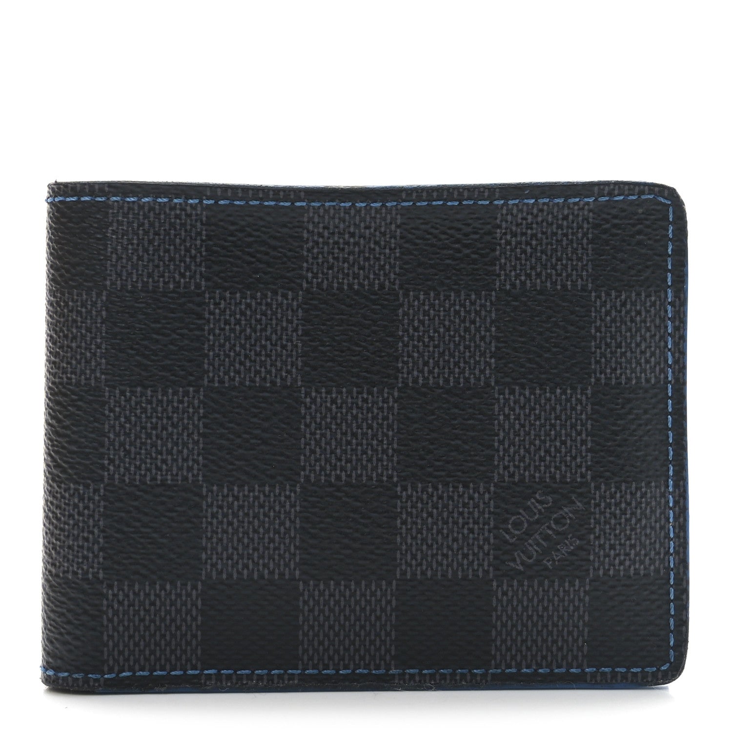 Louis Vuitton Damier Graphite Slender Wallet Blue 1 of 7