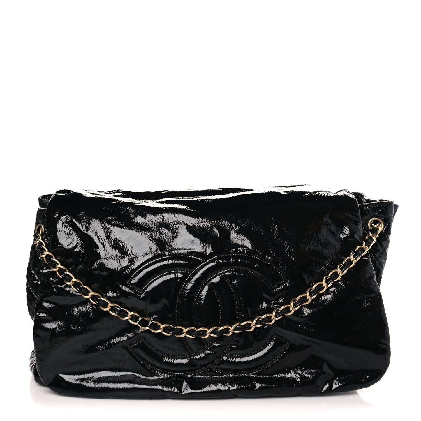 Vinyl XL Rock and Chain Flap Black