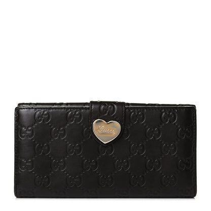 Gucci Guccissima Heart Continental Wallet Dark Brown 2 of 12