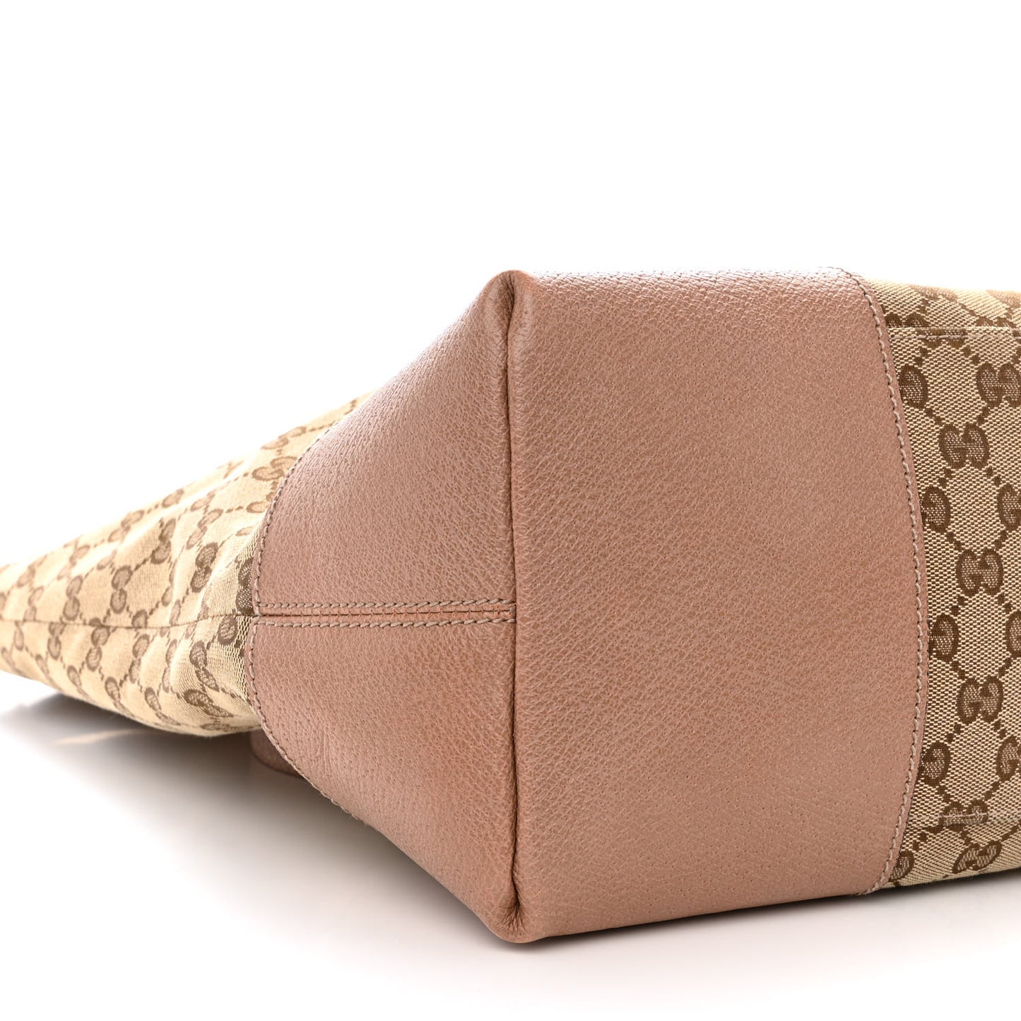 Monogram Large Bree Foldover Tote Beige Soft Pink