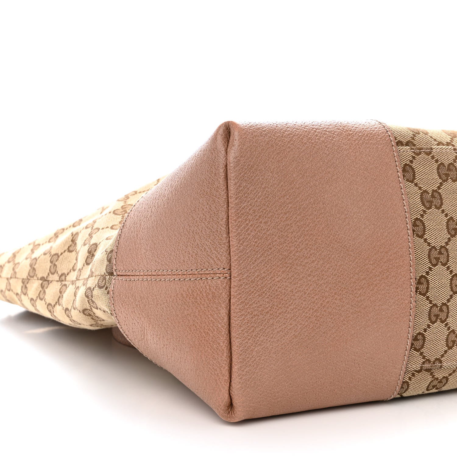 Gucci Monogram Large Bree Foldover Tote Beige Soft Pink 9 of 12