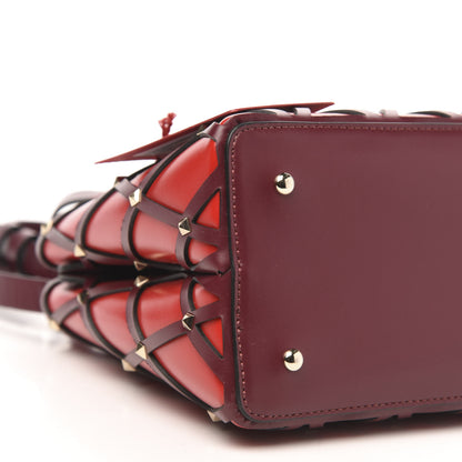 Valentino Garavani Smooth Calfskin Quilted Small Beehive Tote Red 7 of 8
