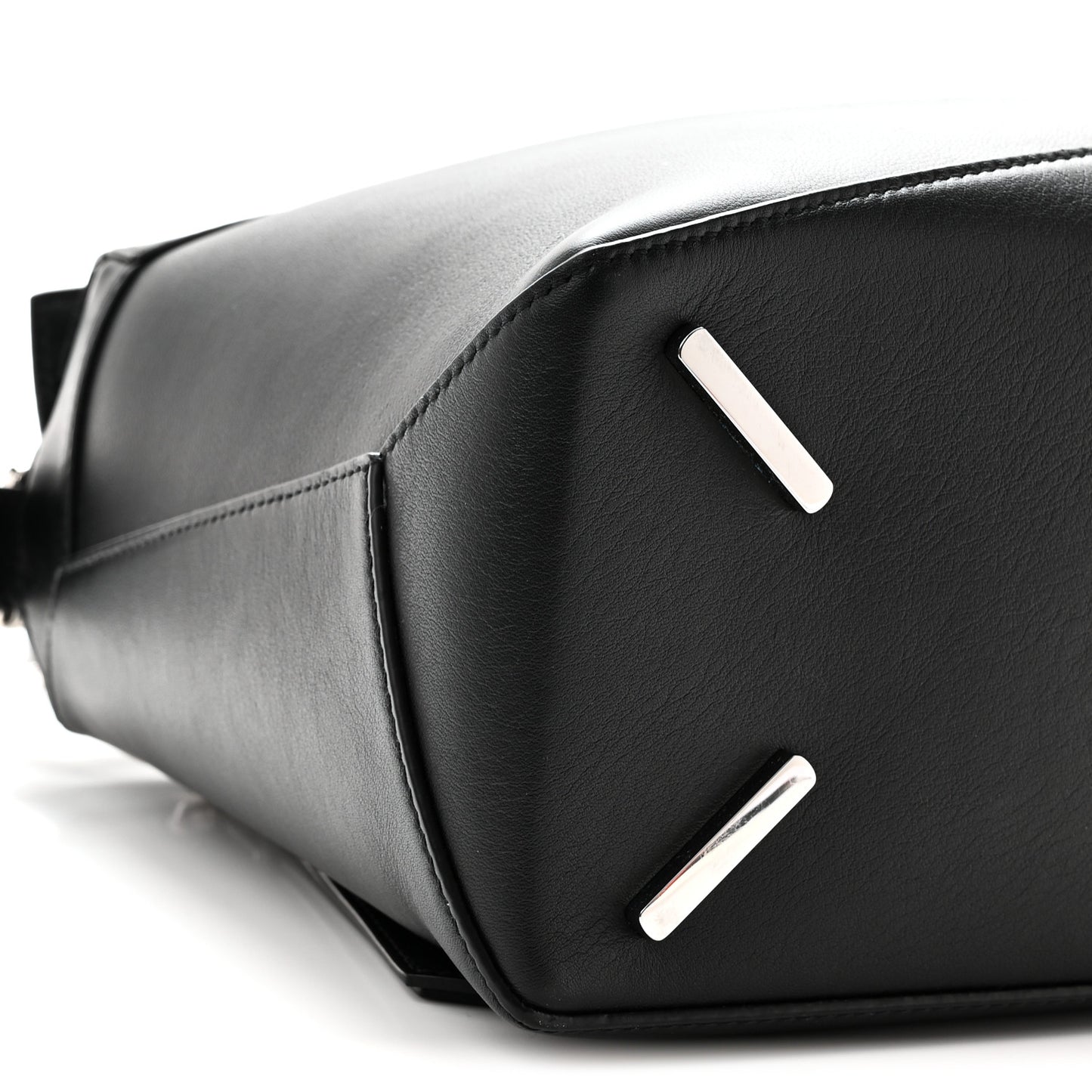Calfskin Medium Puzzle Edge Bag Black