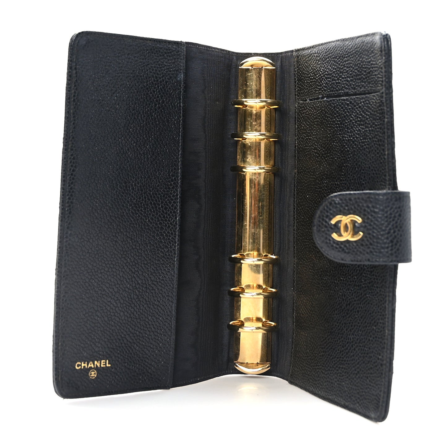 Caviar Diamond Embossed Agenda Cover Black