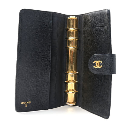 Chanel Caviar Diamond Embossed Agenda Cover Black 5 of 9