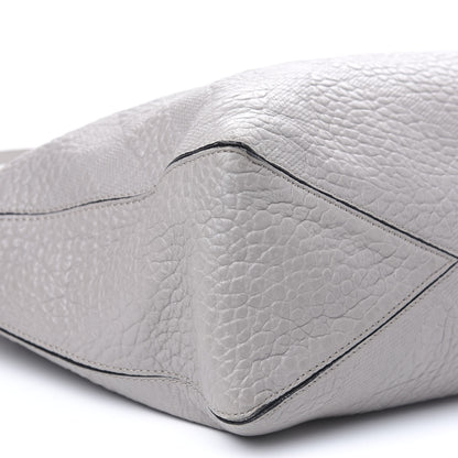 Burberry Heritage Grain Check Embossed Medium Dewsbury Tote Pale Grey 9 of 16