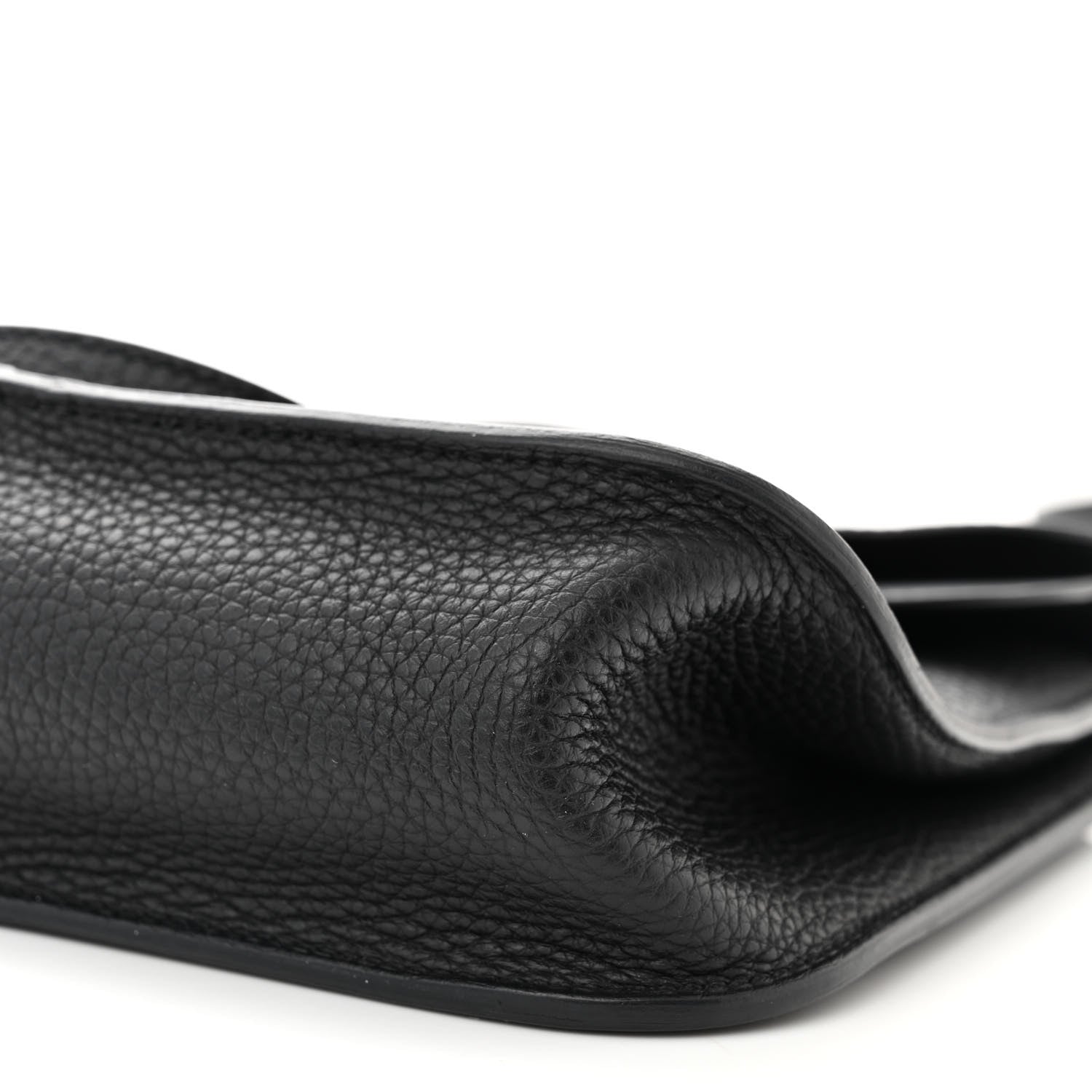 Hermes Taurillon Clemence Halzan 25 Black 10 of 11