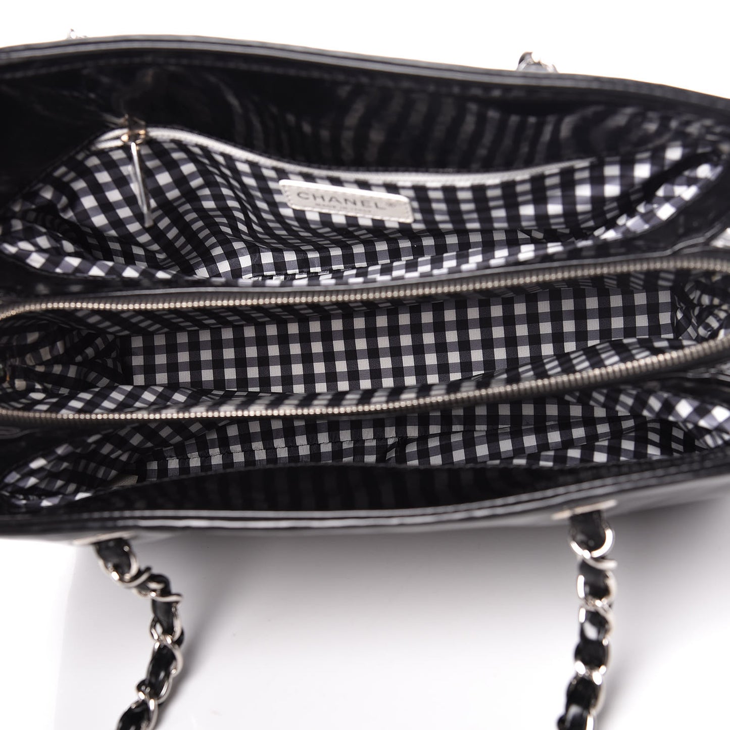Vinyl Lipstick Ligne Tote Black