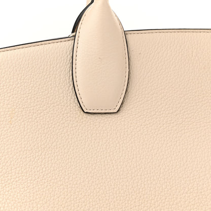 Salvatore Ferragamo Calfskin Large Studio Bag Bone 16 of 16
