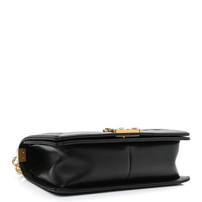 Chanel Lambskin Quilted Medium Boy Flap Black 4 of 11