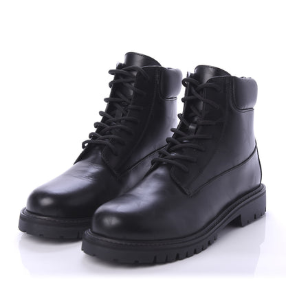 Valentino Garavani Calfskin Womens Donna Star Print Combat Boots 39.5 Black 3 of 9
