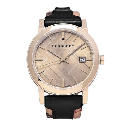 Burberry Stainless Steel Calfskin 38mm Quartz Watch Champagne BU9032 1 of 10