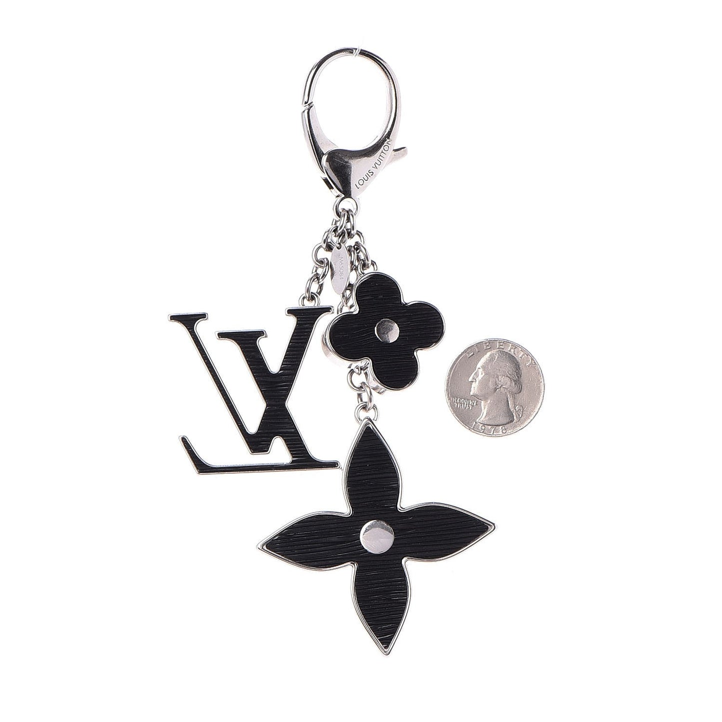 Electric Epi Fleur d'Epi Bag Charm Black