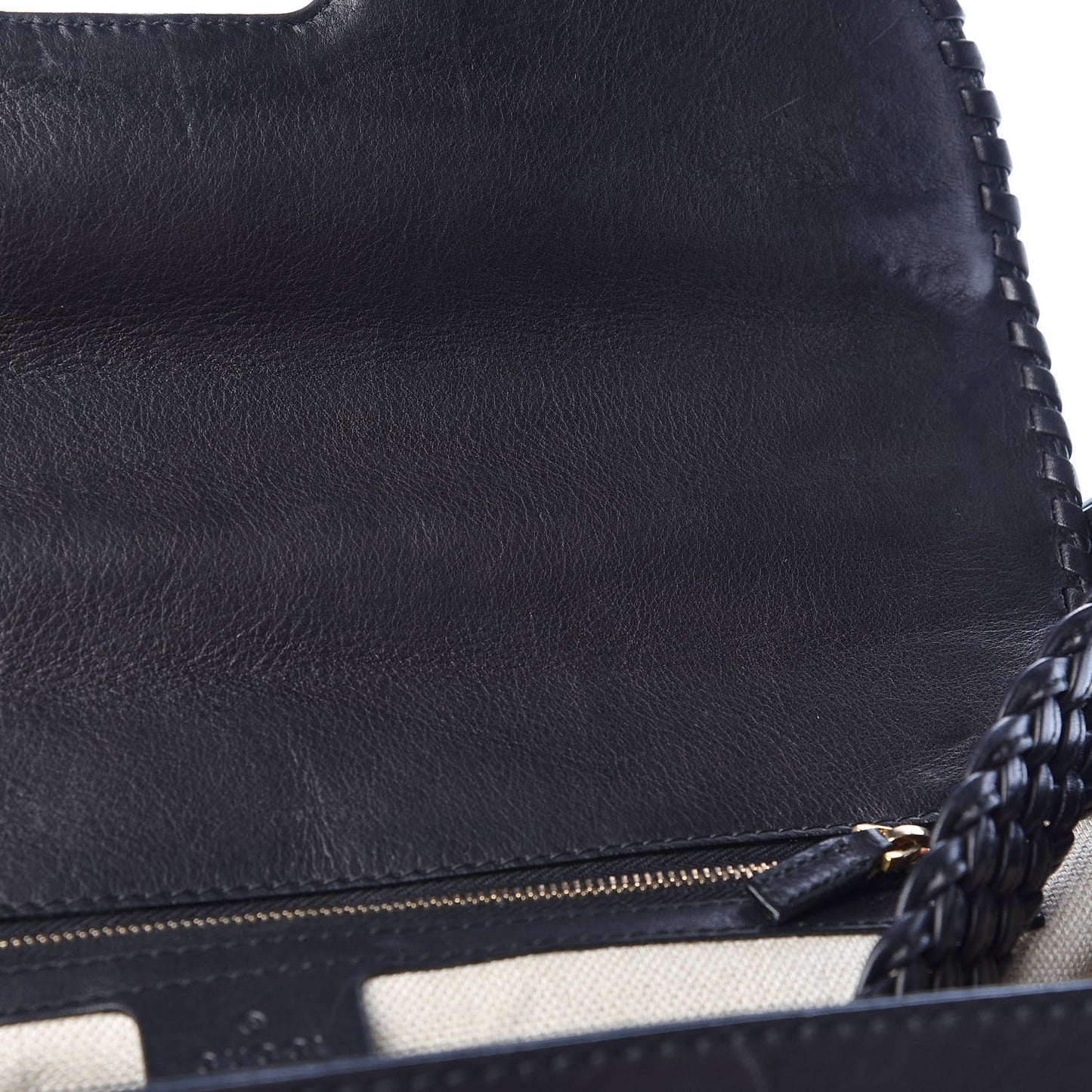Calfskin New Bamboo Large Top Handle Bag Black