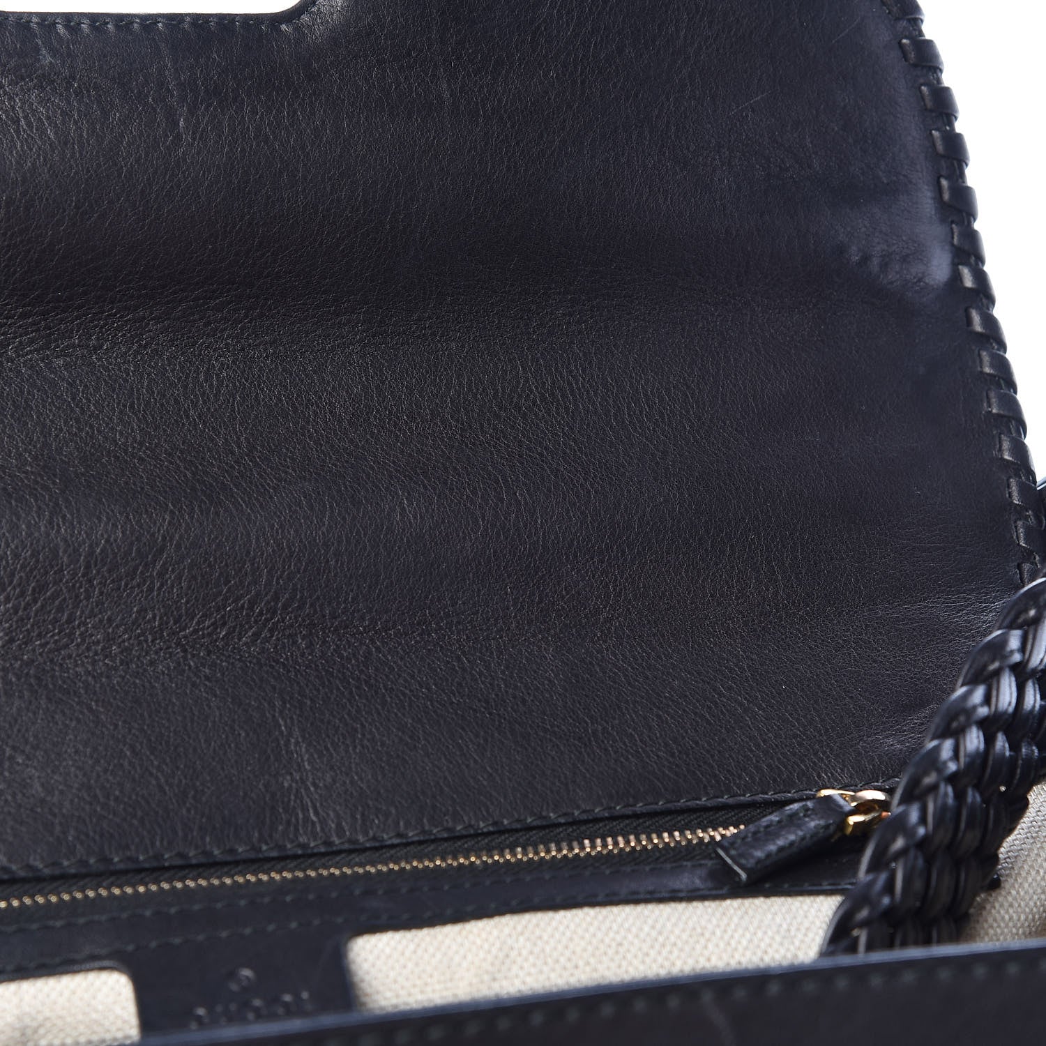 Gucci Calfskin New Bamboo Large Top Handle Bag Black 17 of 22