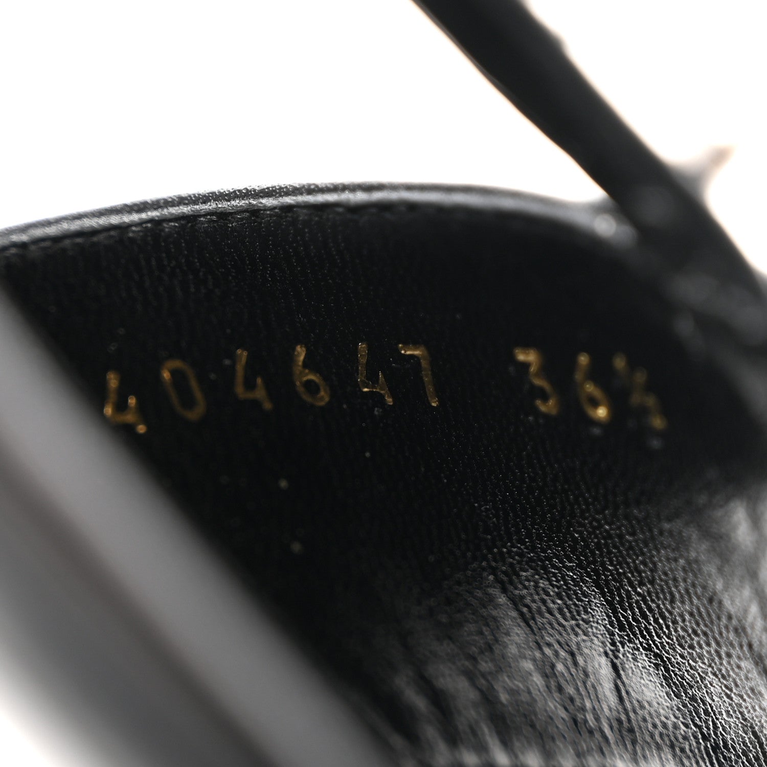 Saint Laurent Calfskin Studded Ankle Strap Sandals 36.5 Black 9 of 10