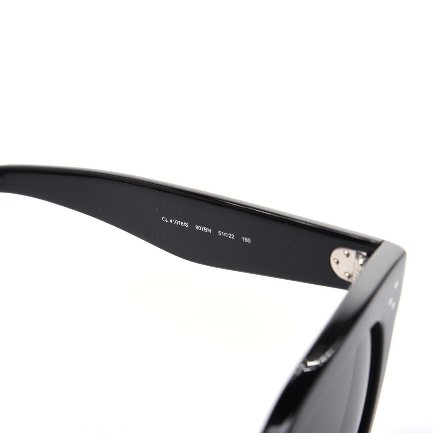 Celine Acetate Tilda Sunglasses CL 41076/S Black 5 of 7