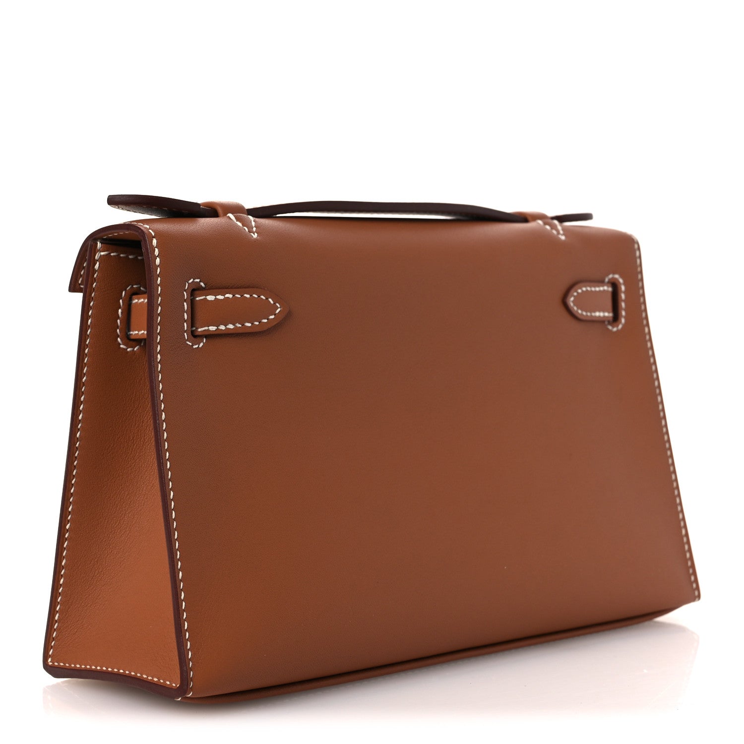 Hermes Swift Kelly Pochette Clutch Gold 3 of 11