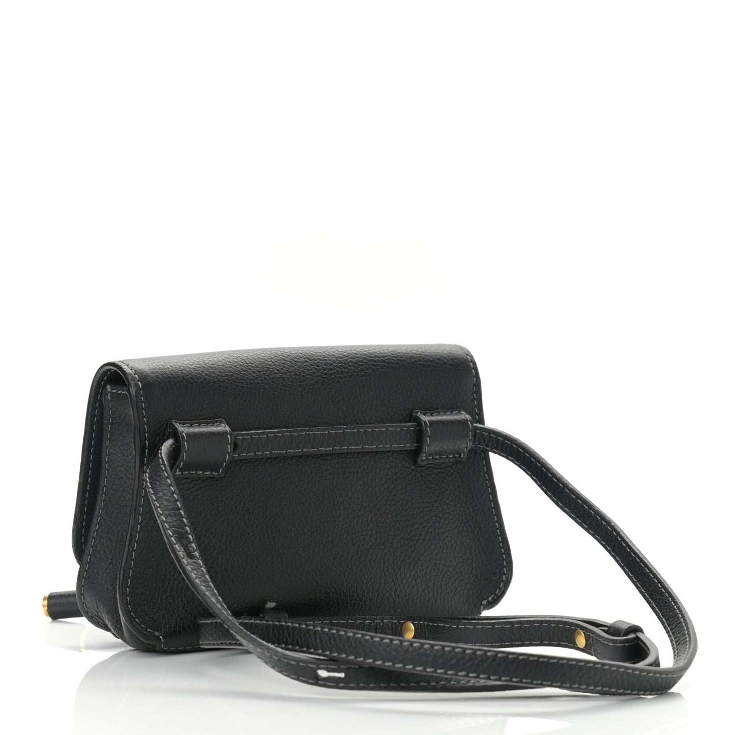 Calfskin Marcie Convertible Belt Bag Black