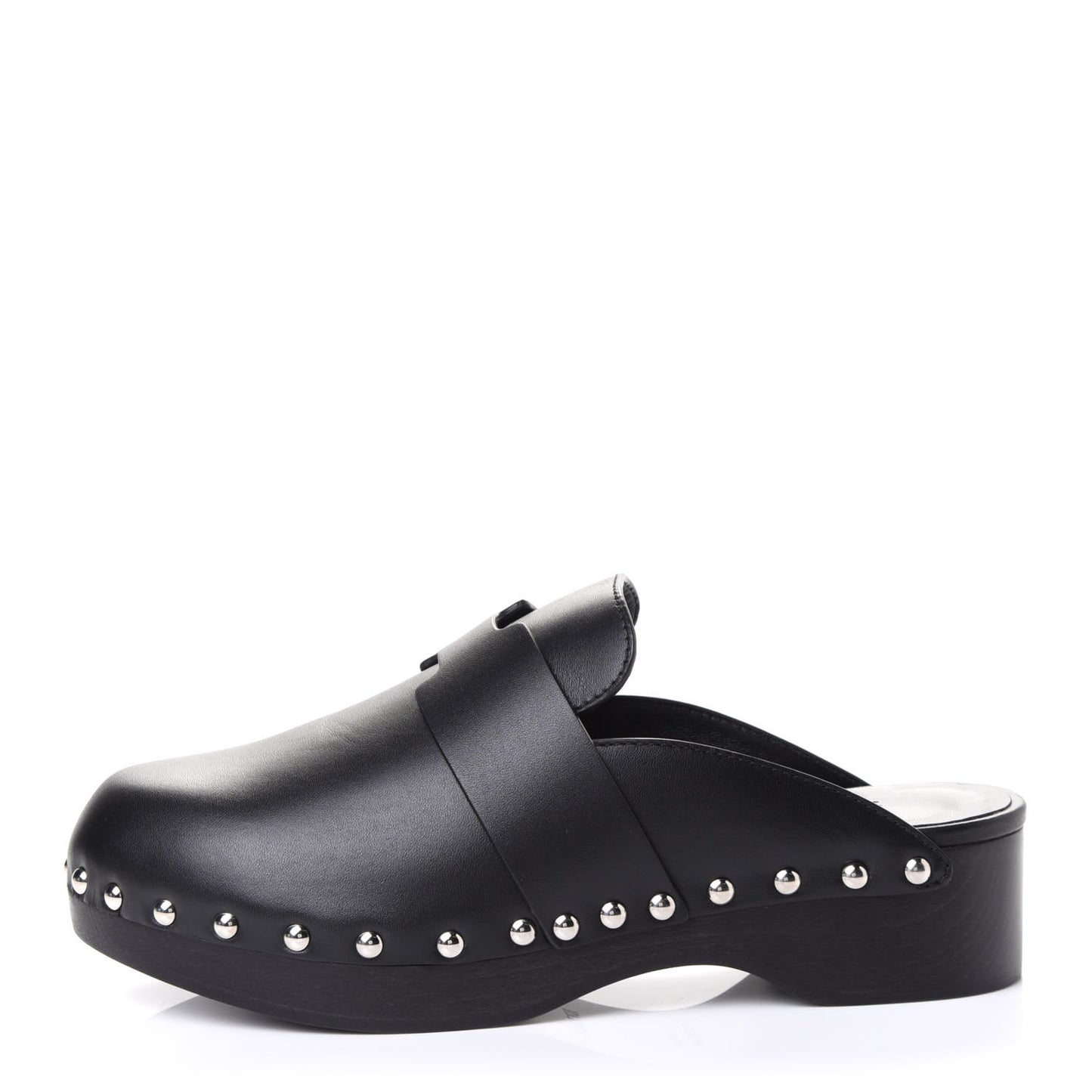 Calfskin Calya Mules 35 Black