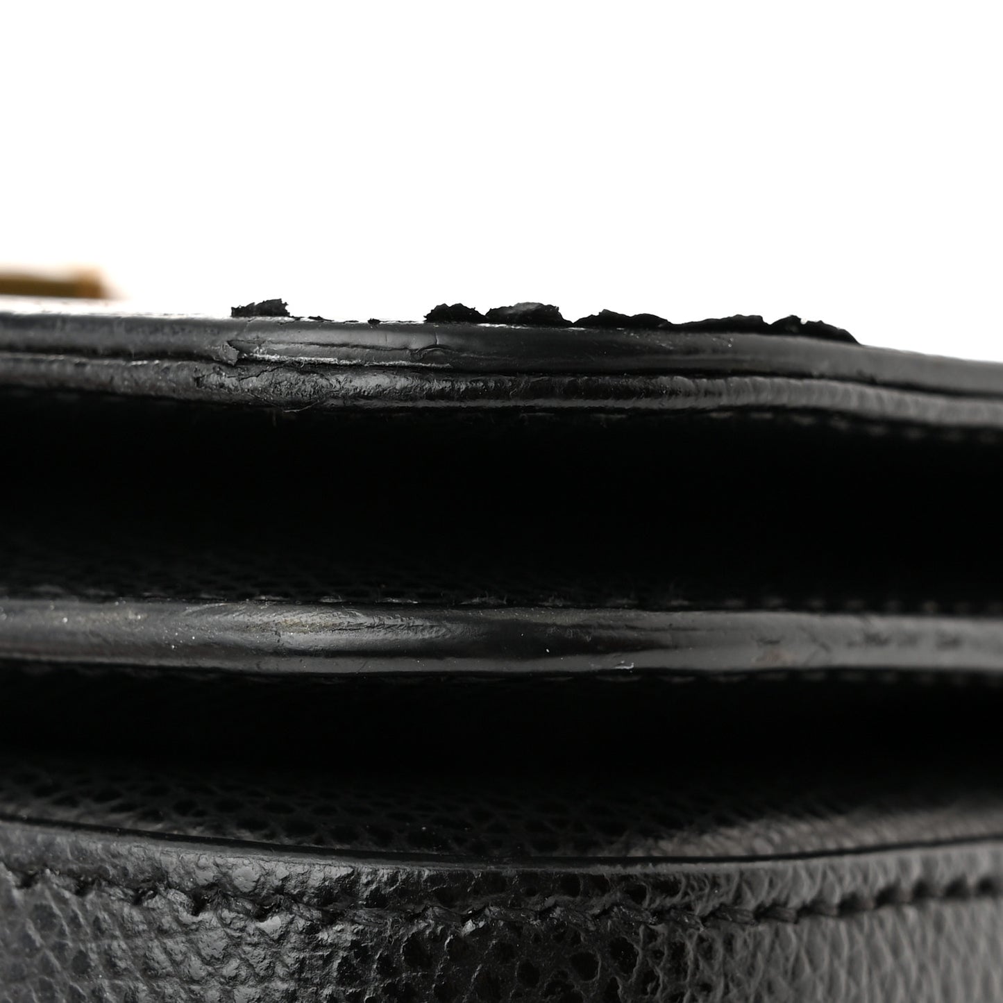 Textured Calfskin Medium Classic Monogram Universite Bag Black