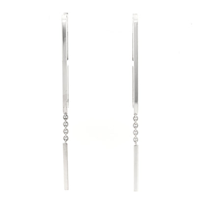 Hermes Sterling Silver Ever Chaine D'Ancre Earrings 1 of 4
