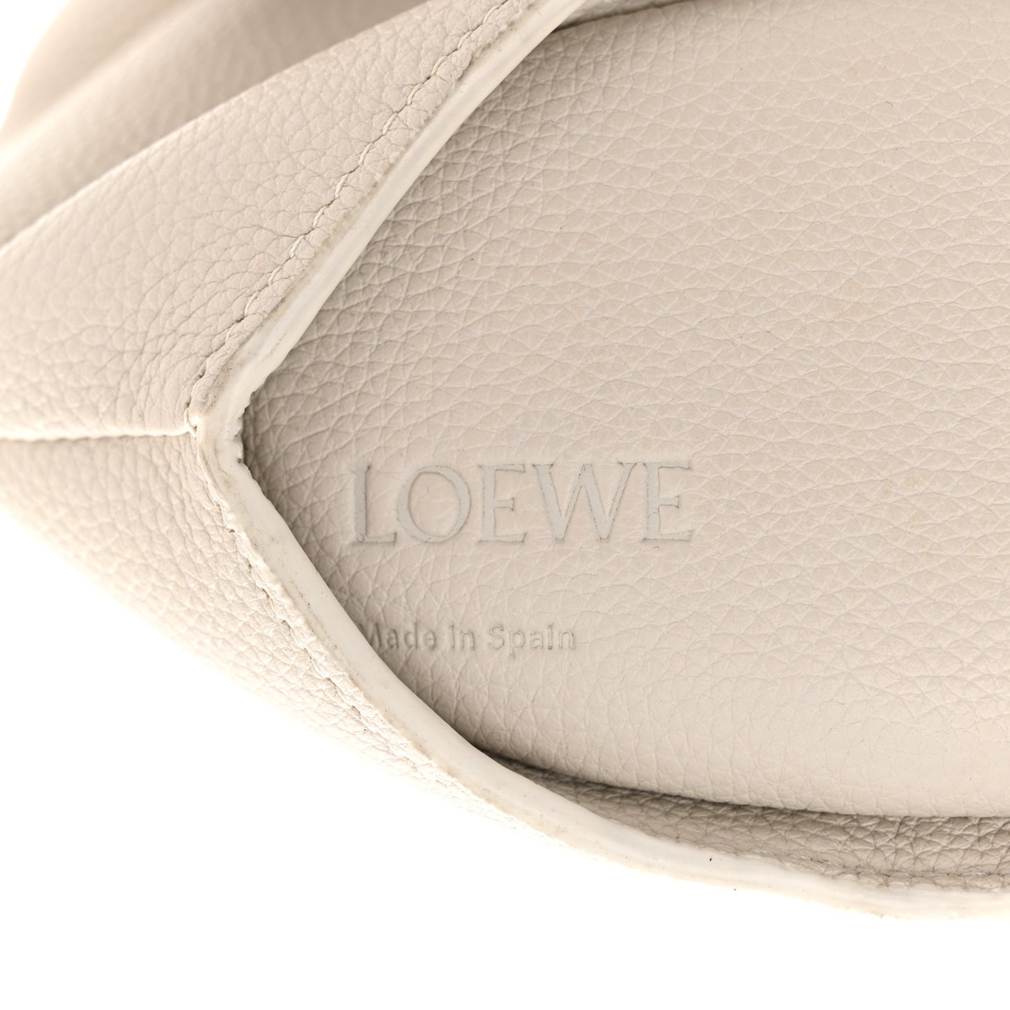 Calfskin Shearling Mini Bunny Crossbody Bag White