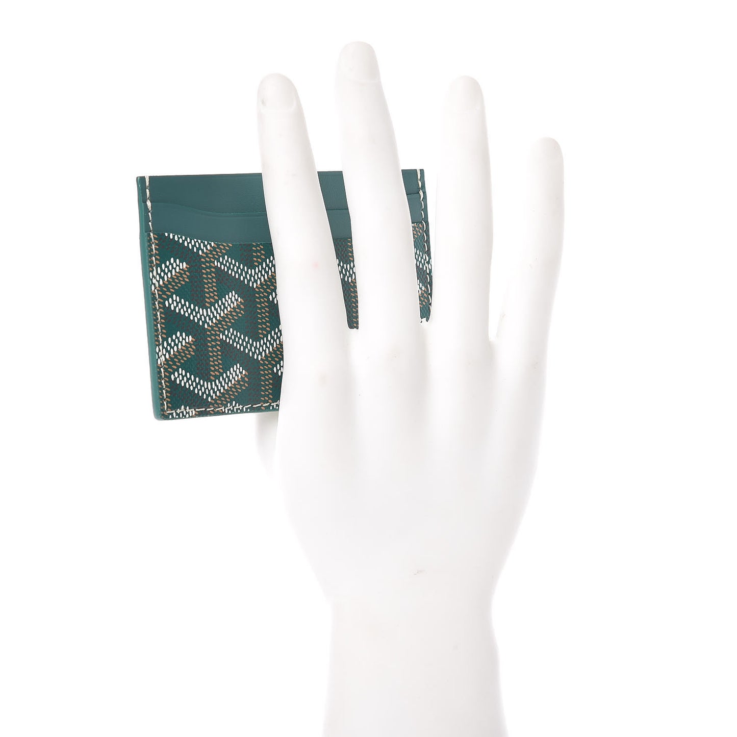 Goyardine Saint Sulpice Card Holder Green