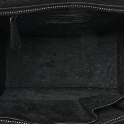 Celine Drummed Calfskin Micro Luggage Black 5 of 25