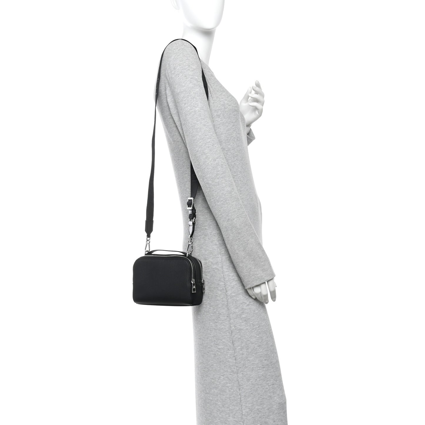Soft Calfskin Mini Camera Bag Black