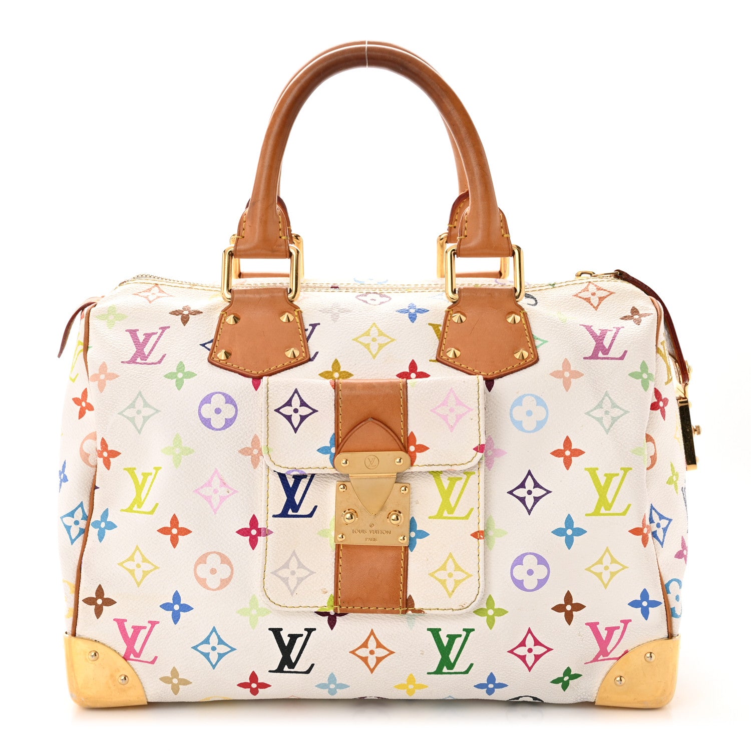 Louis Vuitton LOUIS VUITTON Monogram Multicolor Speedy 30 White 1 of 14