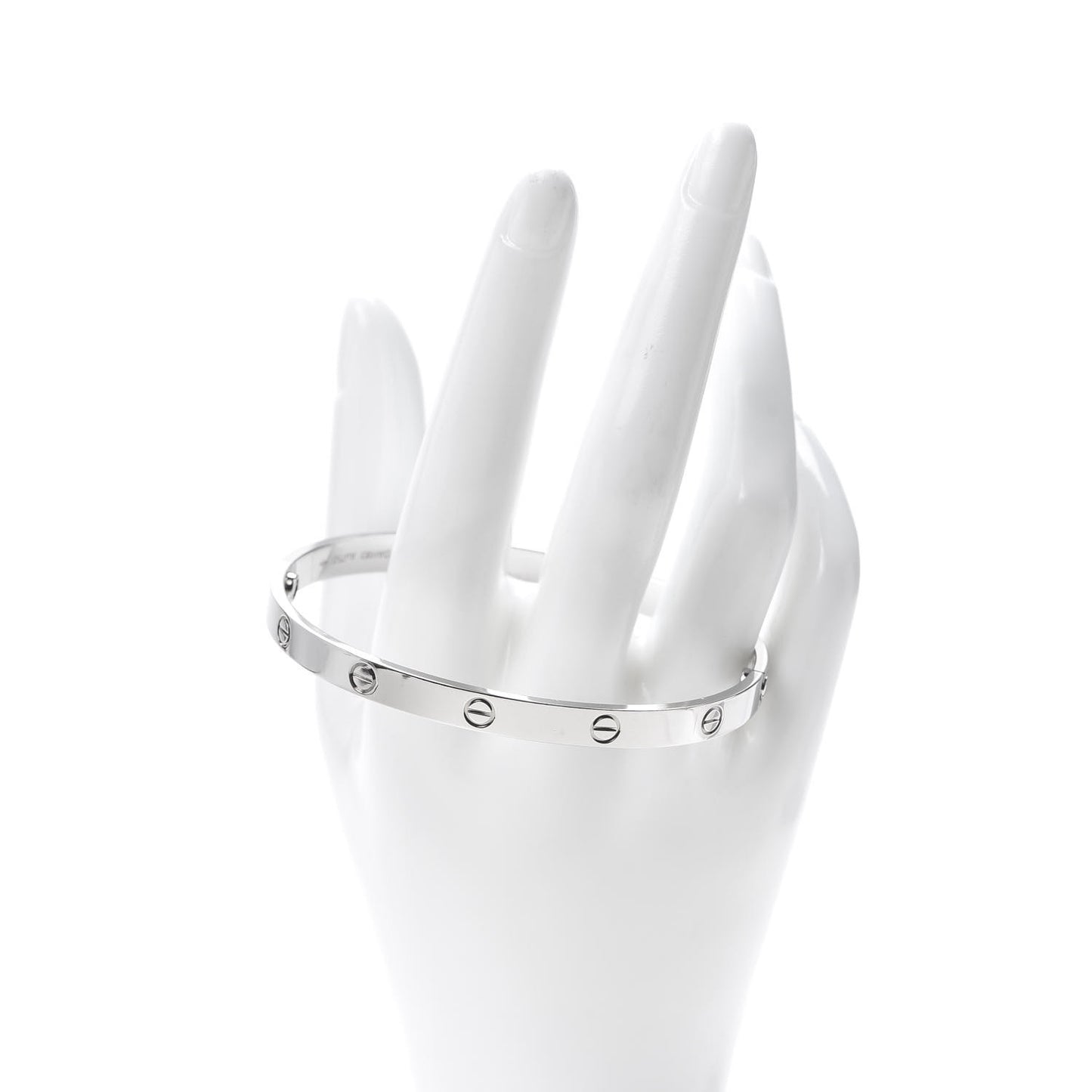 18K White Gold LOVE Bracelet 21