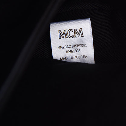 MCM Calfskin Ottomar Monogram Duke Backpack Black 9 of 9
