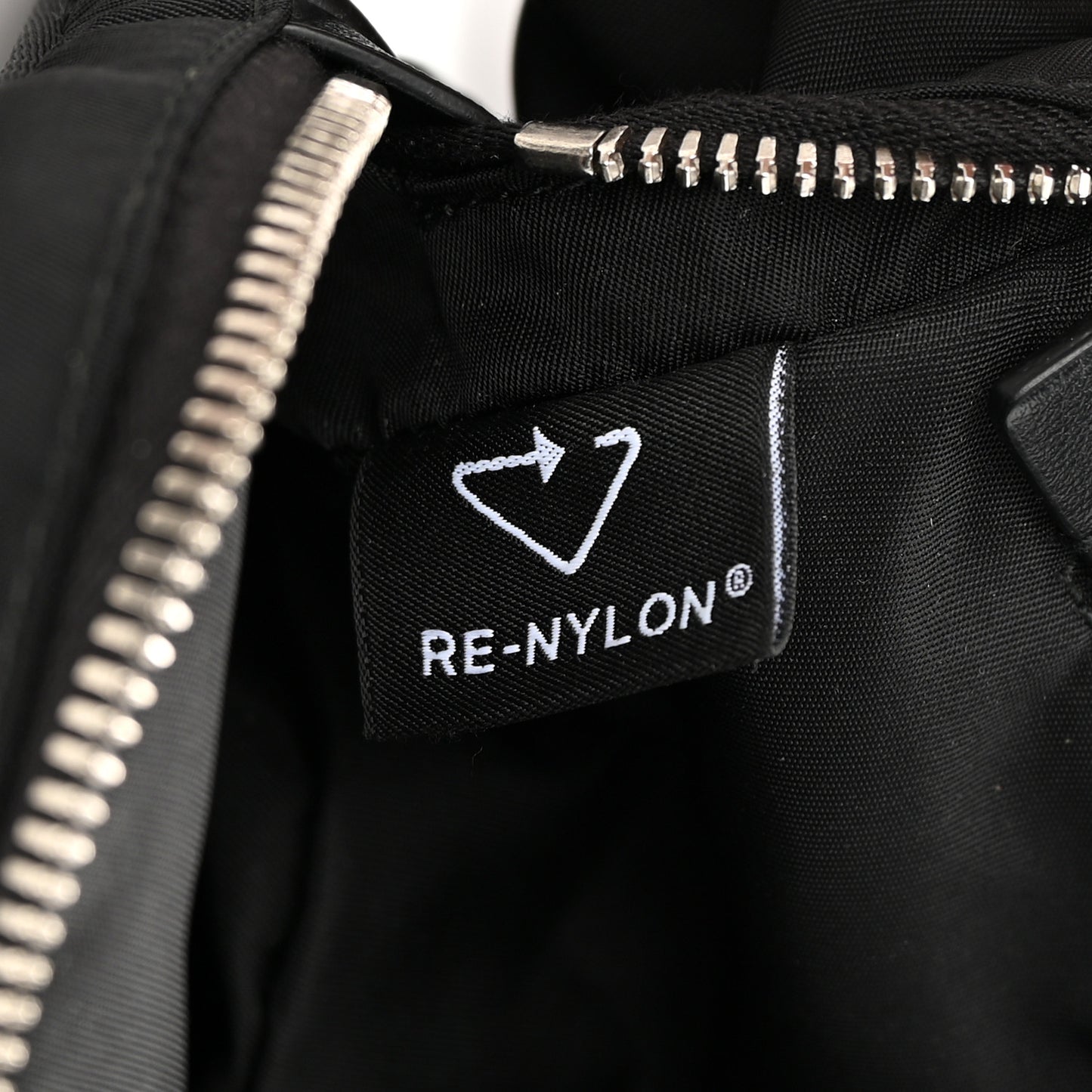 Tessuto Re-Nylon Logo Print Belt Bag Black
