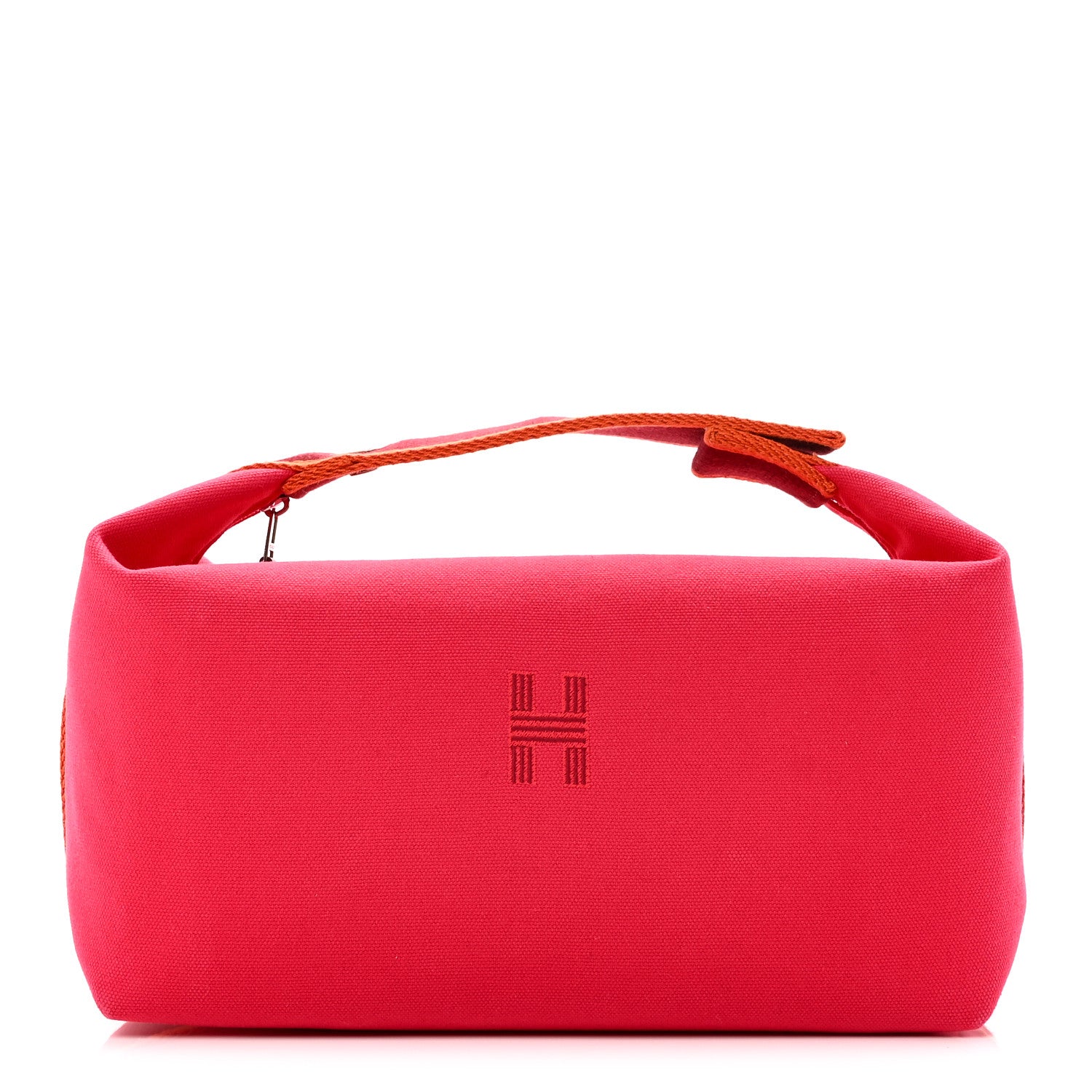 Hermes Canvas Large Bride-A-Brac Pouch Hibiscus 1 of 10