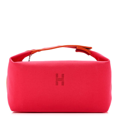 Hermes Canvas Large Bride-A-Brac Pouch Hibiscus 1 of 10