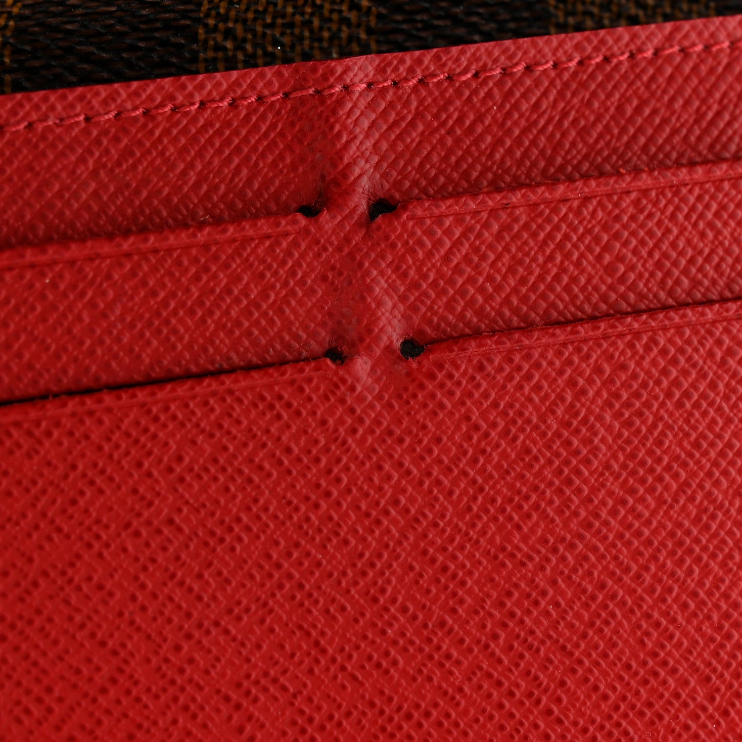 Louis Vuitton Damier Ebene Josephine Wallet Red 11 of 13