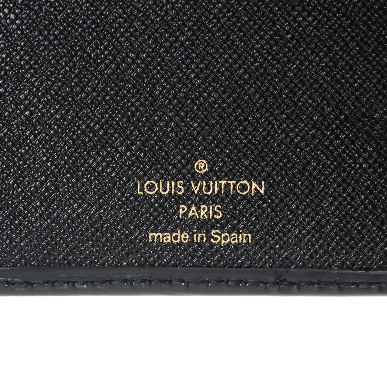 Louis Vuitton Epi Checkbook Organizer Wallet Black 6 of 7