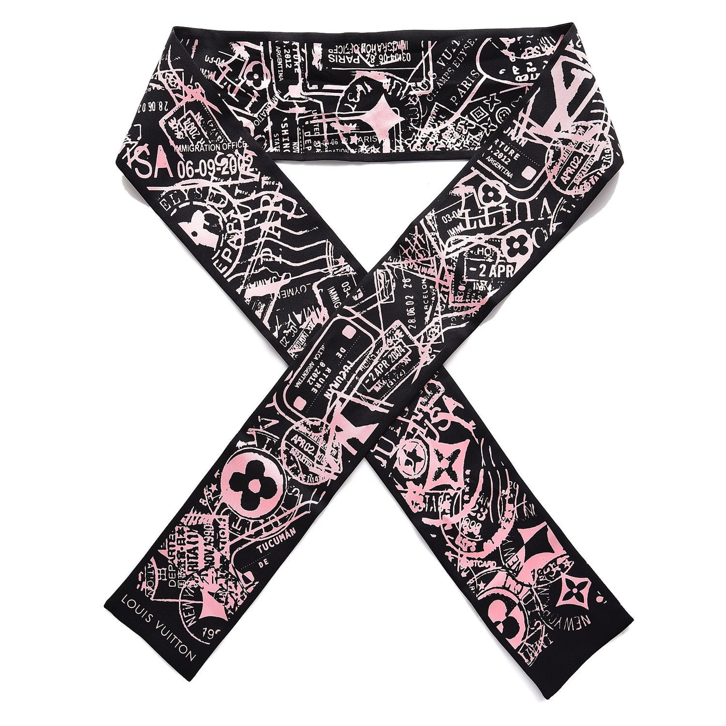 Silk Boarding Bandeau Black Pink