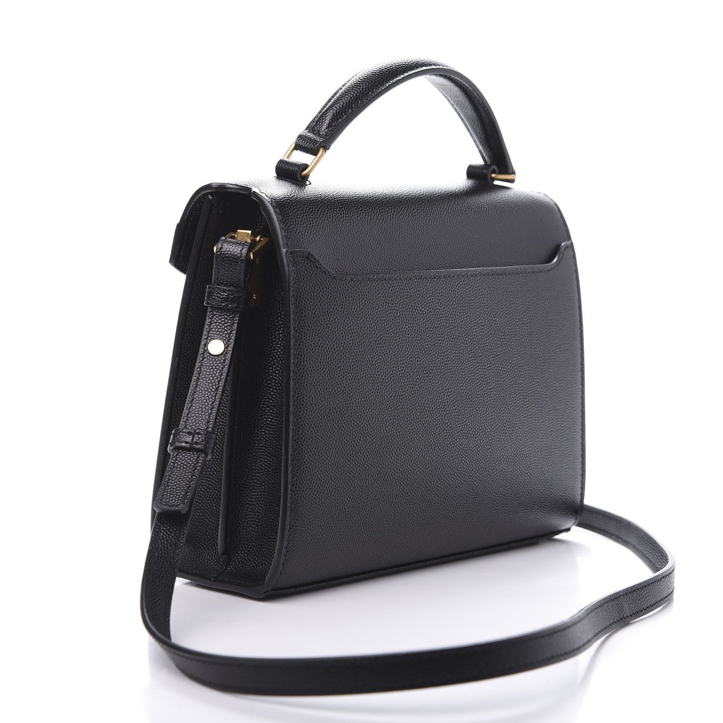 Grain de Poudre Mini Classic Monogram Cassandra Top Handle Black Rouge Legion