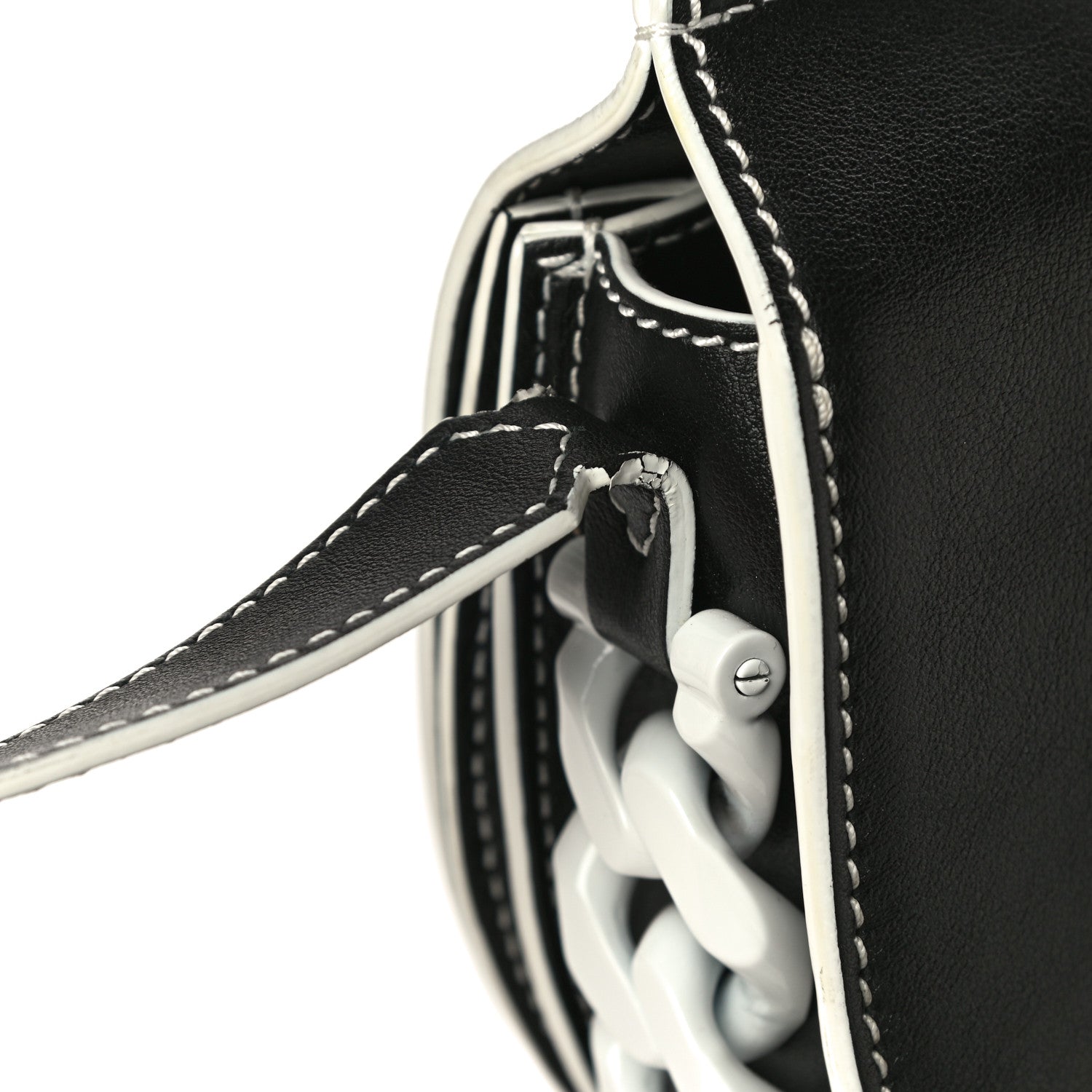 Givenchy Calfskin Mini Infinity Saddle Bag Black White 12 of 12