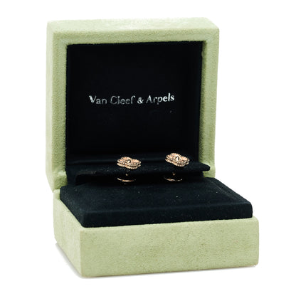Van Cleef & Arpels 18K Rose Gold Sweet Alhambra Earrings 5 of 5