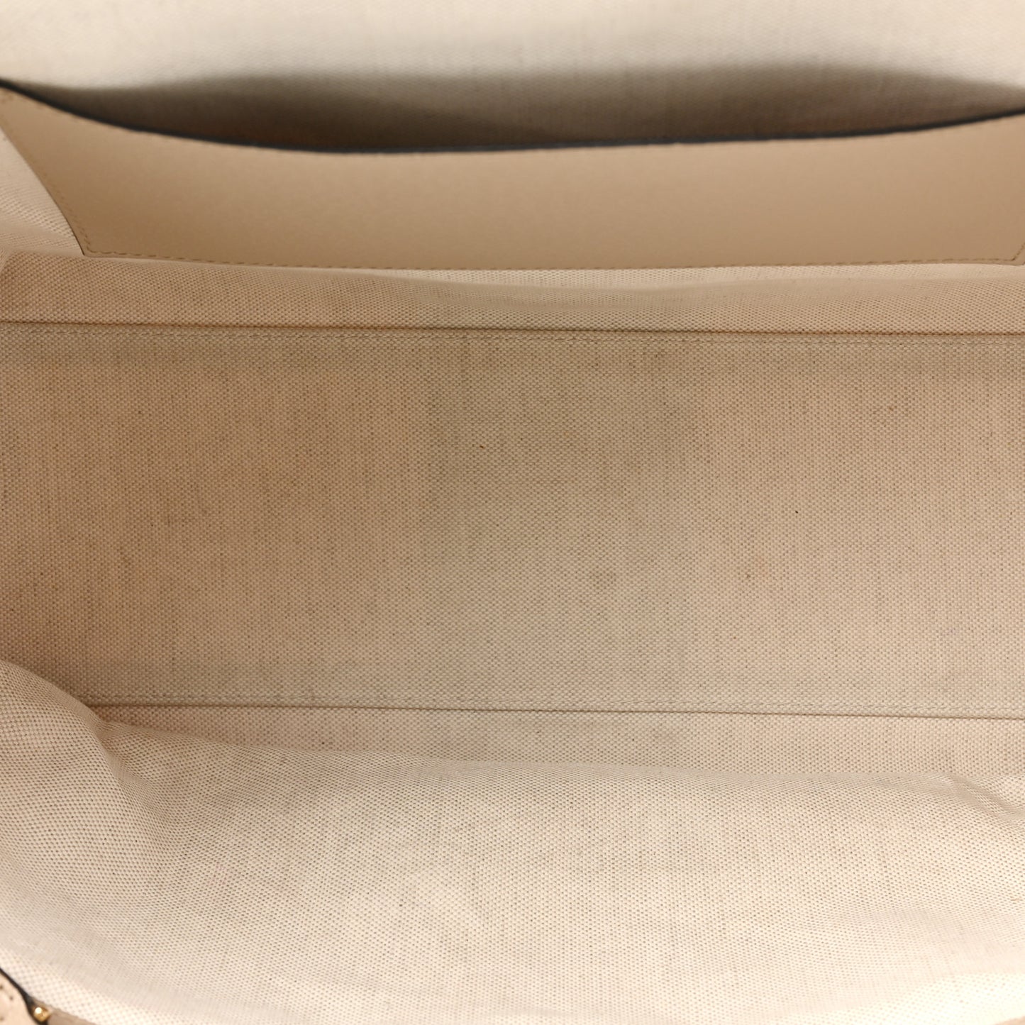 GG Supreme Monogram Textured Dollar Calfskin Web Medium Ophidia Shopping Tote Beige Mystic White Oatmeal