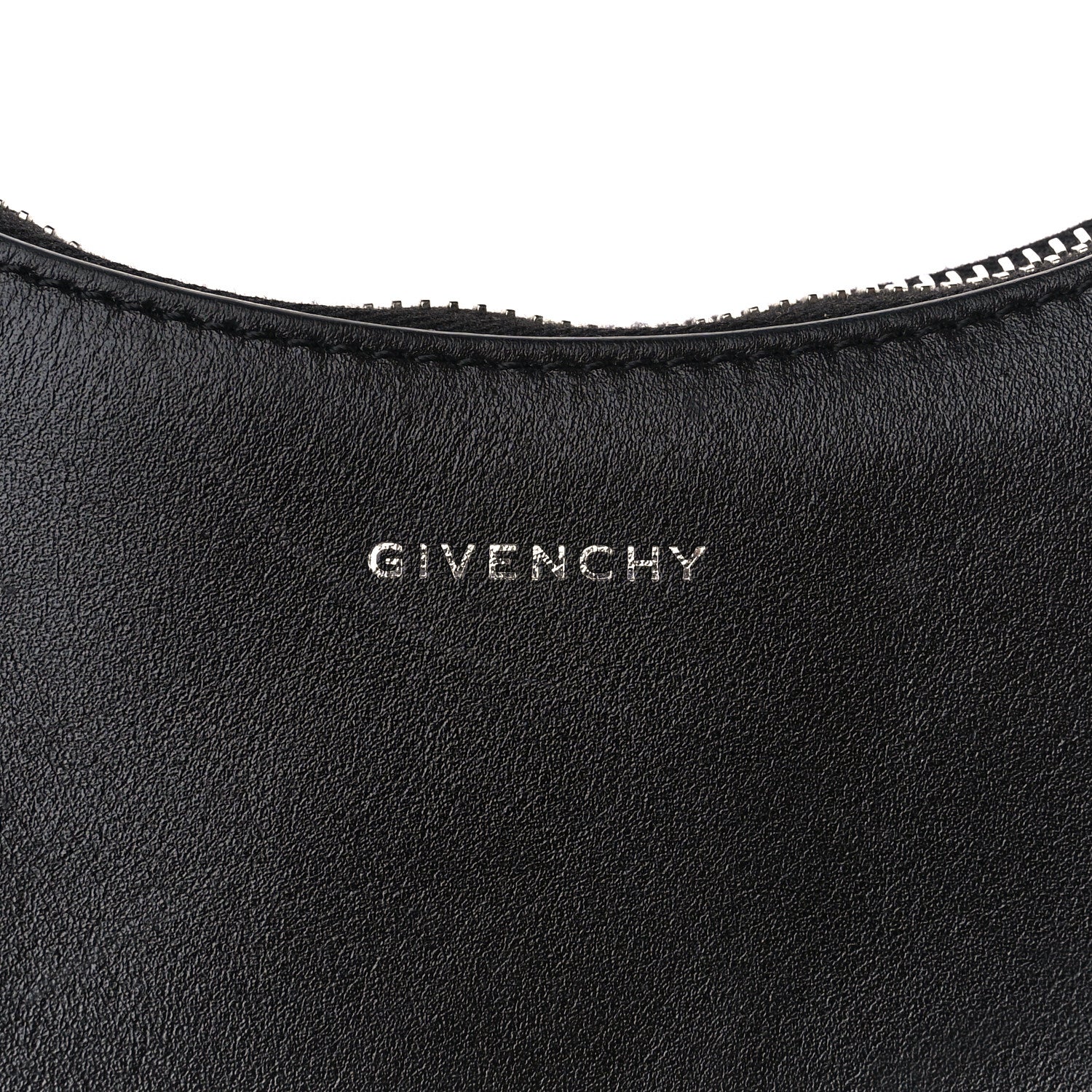 Givenchy Smooth Calfskin Small Moon Cut Out Shoulder Bag Black 8 of 11