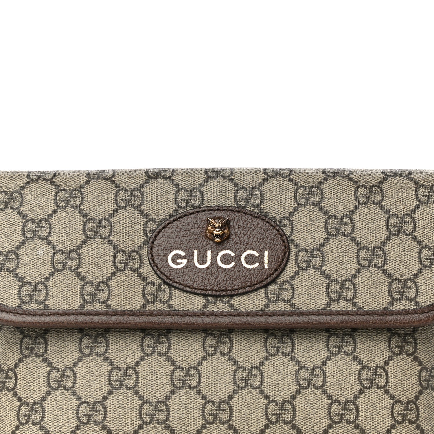 Gucci GG Supreme Monogram Neo Vintage Web Belt Bag Brown 16 of 16