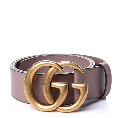 Gucci Calfskin Double G 40mm Belt 80 32 Porcelain Rose 1 of 4