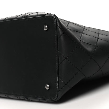 Chanel Lambskin Stitched Shopping Tote Black 10 of 12