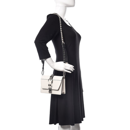 Prada Saffiano City Calfskin Studded Small Elektra Shoulder Bag White 2 of 8